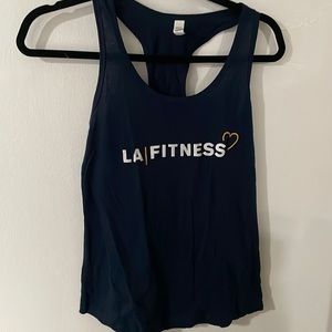 (LA FITNESS) Navy Workout Tee